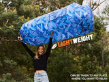 Inflatable Couch Air Lounger Chair - Camping & Beach Accessories, Portable Blow up Sofa for Hiking, Lawn, Indoor/Outdoor Movies & Music Festivals. Lightweight and Easy to Set up Air Hammock