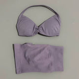 Gym Set 2 Piece Women Strappy Yoga Bra Top Workout Scrunch Shorts Sports Suit Fitness Clothes Seamless Yoga Set