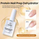 Beetles 6 Pcs 15Ml Glossy & Matte Gel Top and Base Coat Set with Protein Nail Prep Dehydrator and Primer Acid-Free & Hema-Free Dehydrate Bond Primer T for Acrylic & Gel Nail Polish Gifts