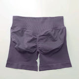 Impact Shorts 4.5" Women Fitness Sports Biker Shorts Low Ribbed Band Gym Workout Scrunch Butt Yoga Seamless Leggings